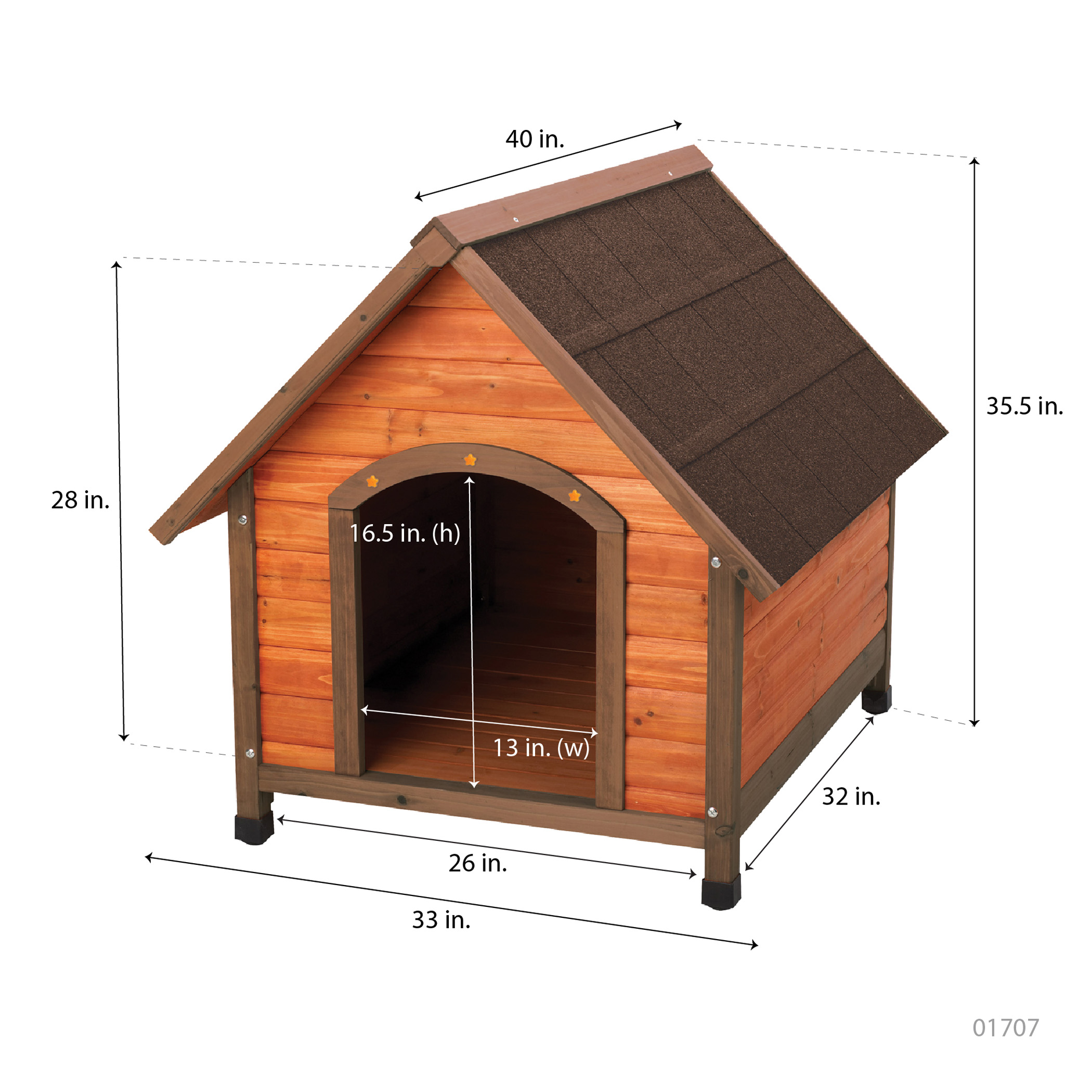 Premium+ A-Frame Doghouse, Lg