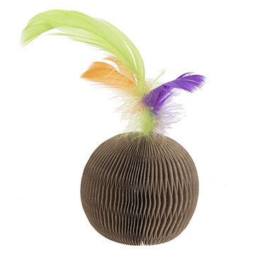 Corrugate Feather Ball