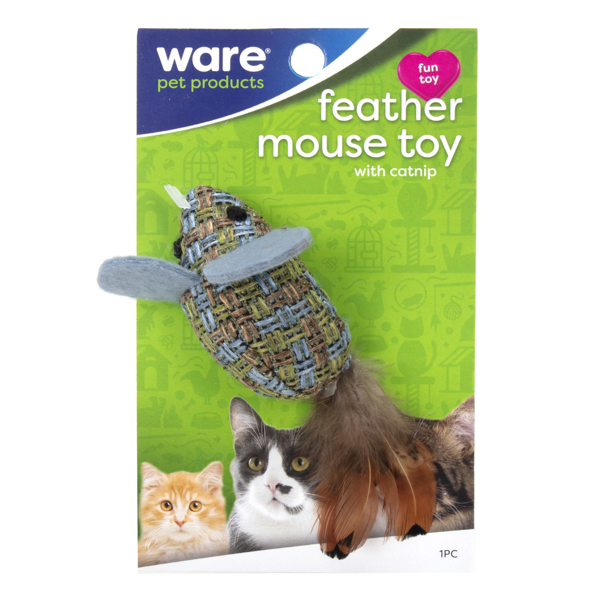 Feather Mouse Toy