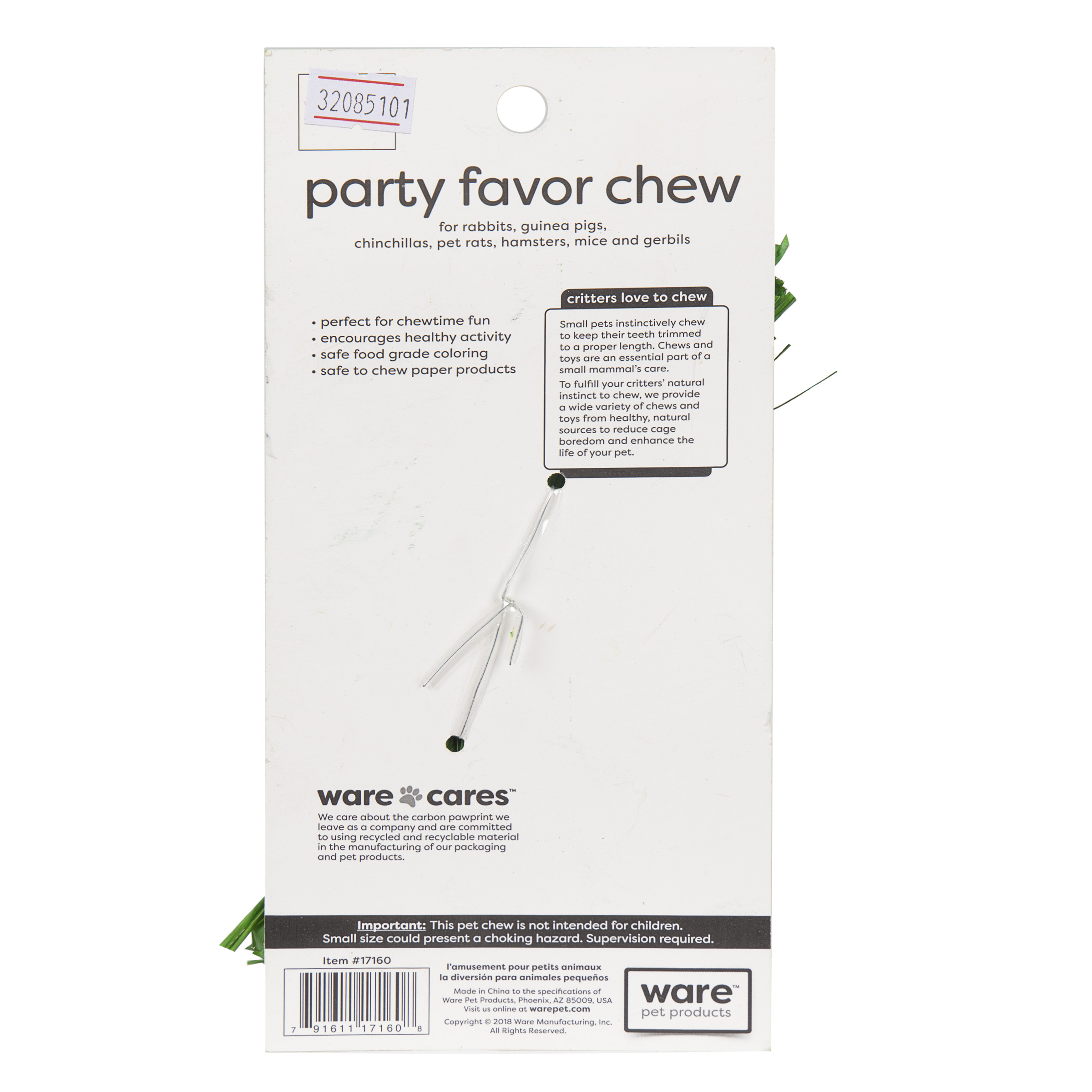 Party Favor Chew, 1pc Lg